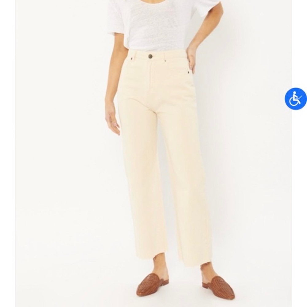 Amuse Society Cream Wide-Leg Pants